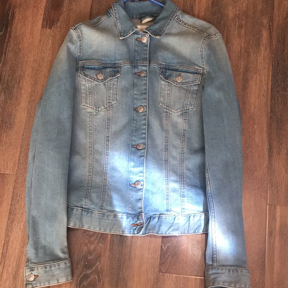 light blue denim jacket